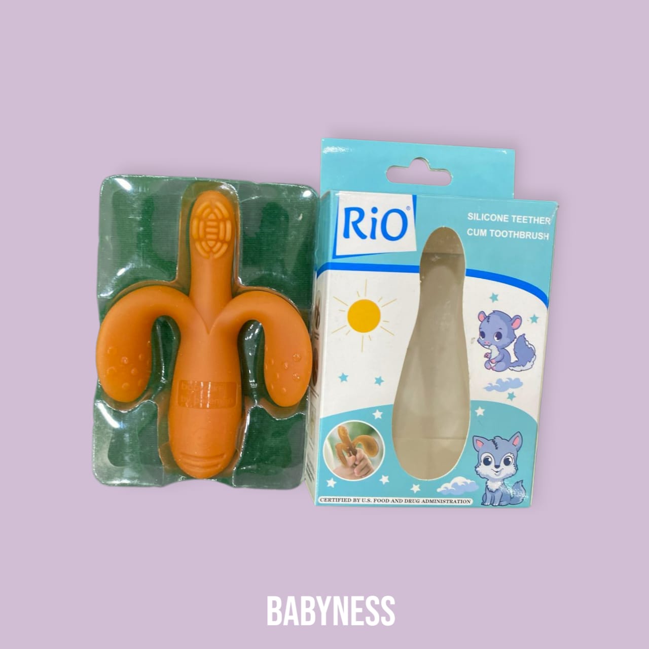 Silicone teether cum Tooth brush (BA0362)