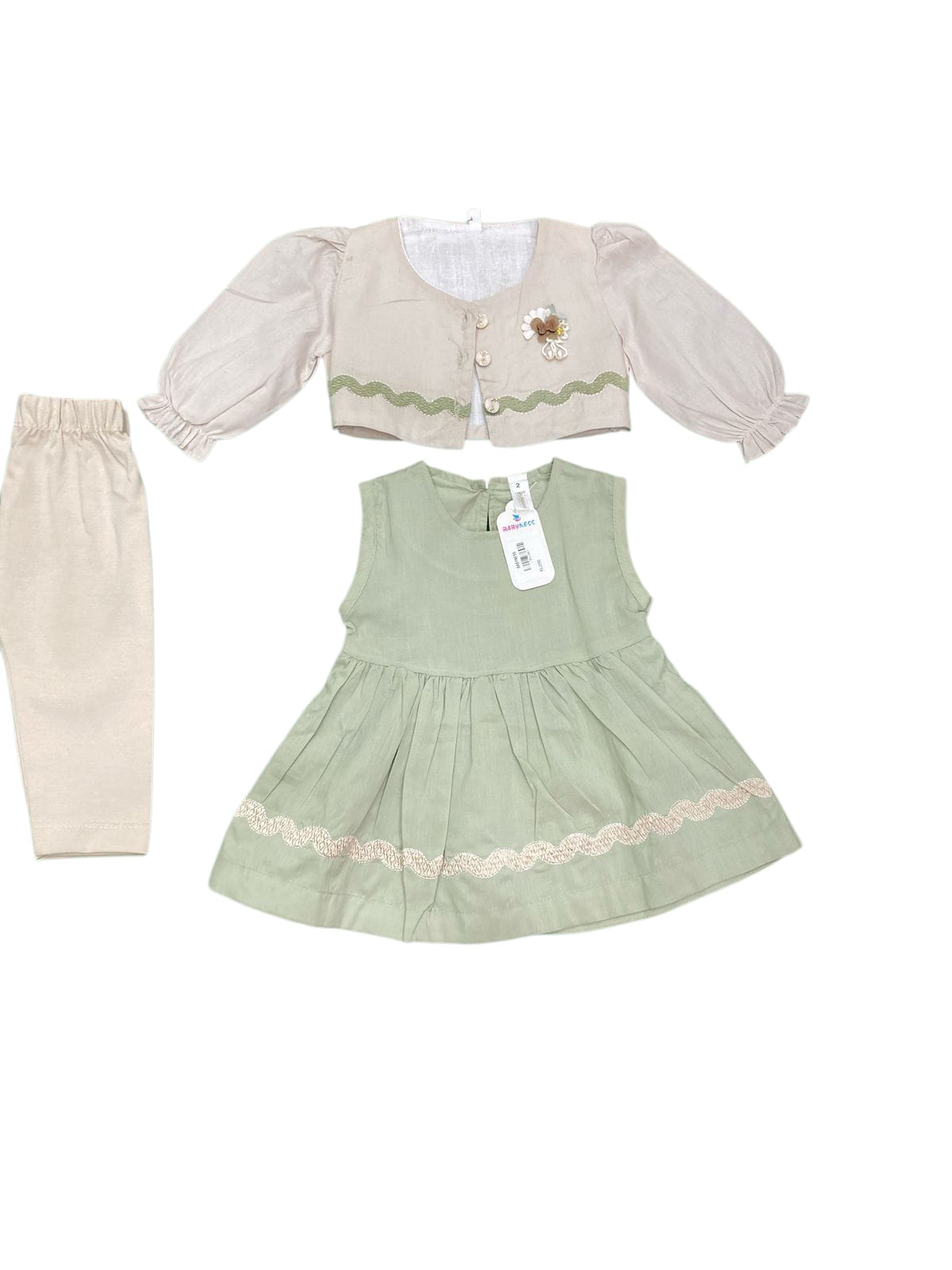 Frock with attachable jacket (BN1007)