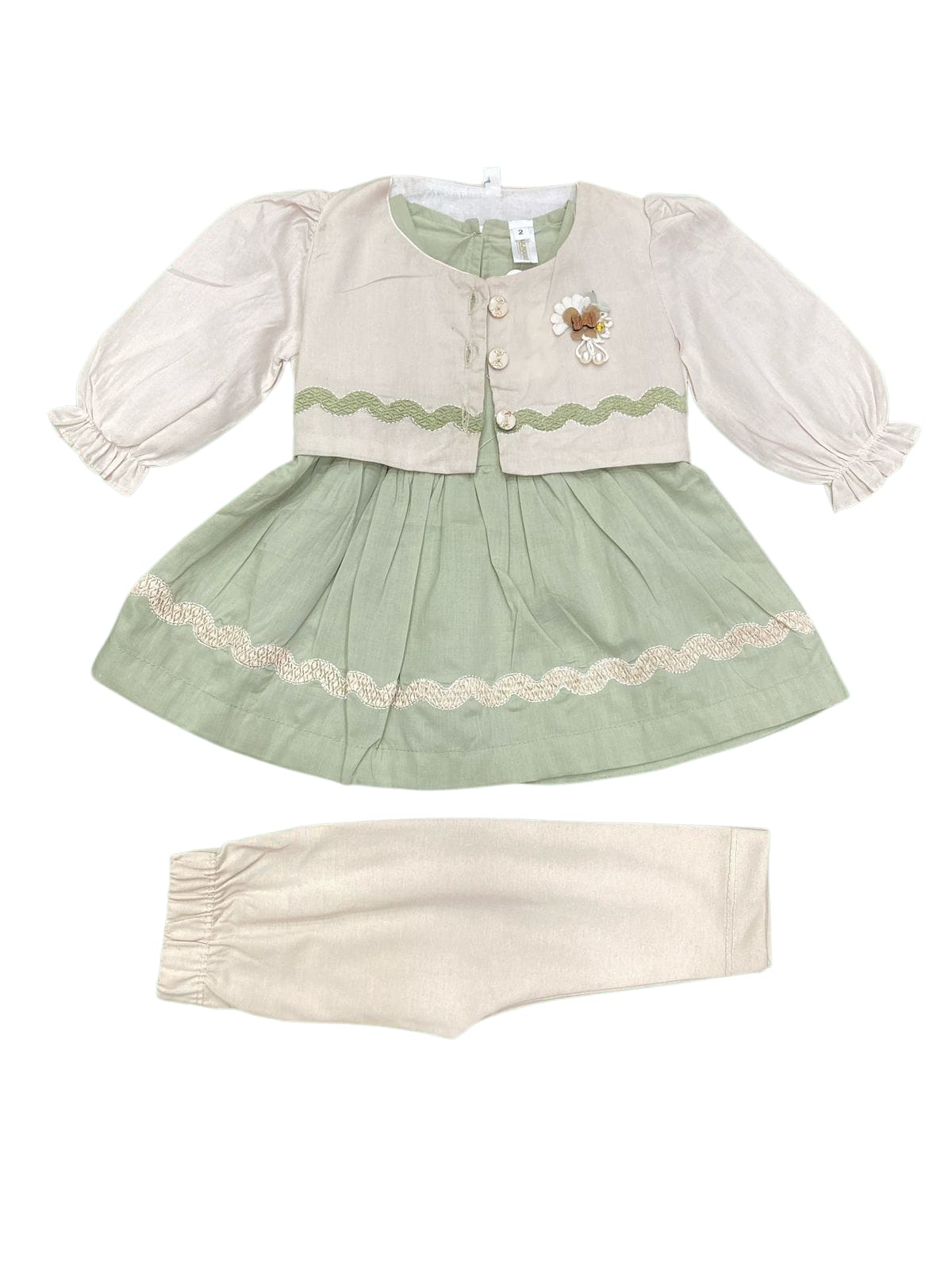 Frock with attachable jacket (BN1007)